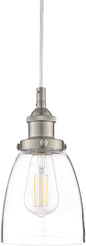 Large Bell Shaped Glass Pendant Light