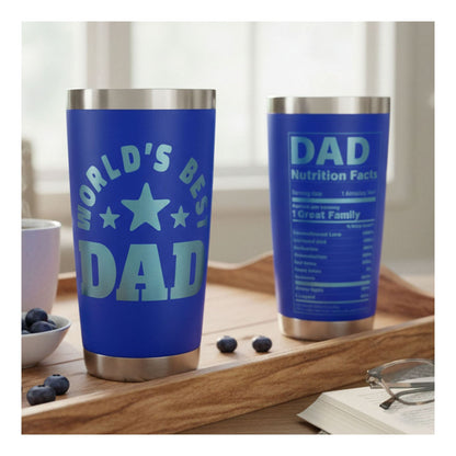 Best Dad Ever Tumbler 20oz Stainless Steel Father's Day Gift