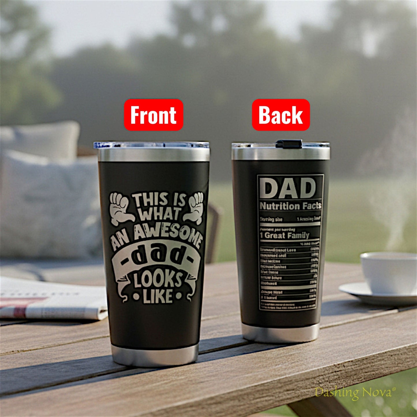 Best Dad Ever Tumbler 20oz Stainless Steel Father's Day Gift