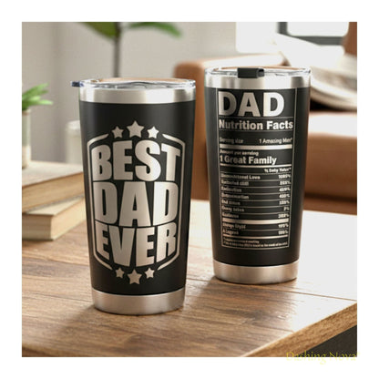 Best Dad Ever Tumbler 20oz Stainless Steel Father's Day Gift