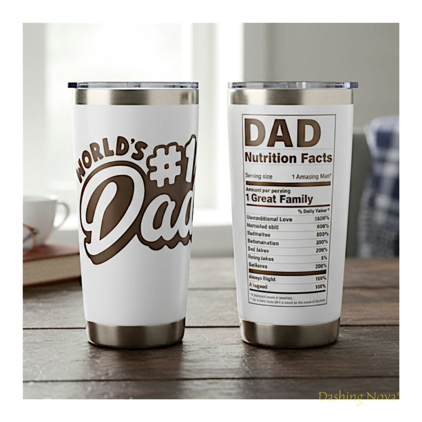 Best Dad Ever Tumbler 20oz Stainless Steel Father's Day Gift