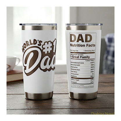 Best Dad Ever Tumbler 20oz Stainless Steel Father's Day Gift