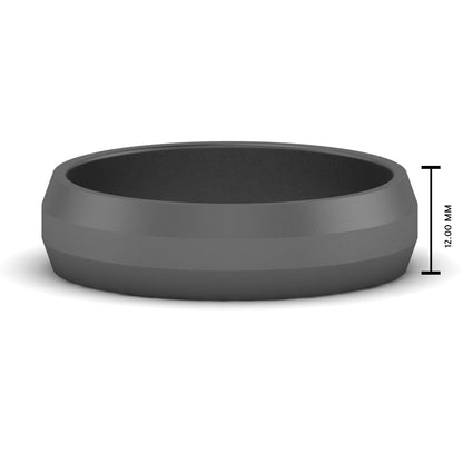 Wedding Band Beveled Edge Matte