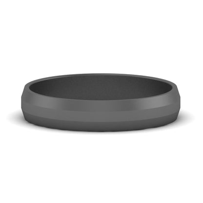Wedding Band Beveled Edge Matte