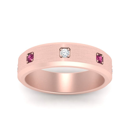 Beveled Mens Promise Ring