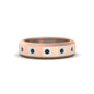 Bezel Round Mens Wedding Ring