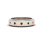 Bezel Round Mens Wedding Ring