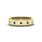 Bezel Round Mens Wedding Ring
