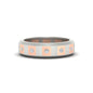 Bezel Round Mens Wedding Ring