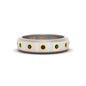 Bezel Round Mens Wedding Ring