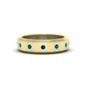 Bezel Round Mens Wedding Ring