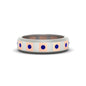 Bezel Round Mens Wedding Ring