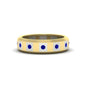 Bezel Round Mens Wedding Ring