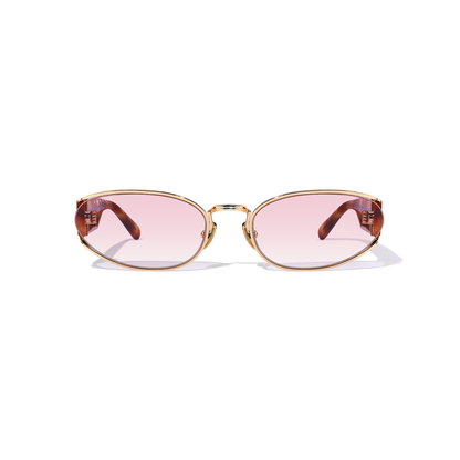 Bisou 60mm Oval Sunglasses | Pink Havana