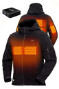 ANTARCTICA GEAR Fleece Heating Jacket, Fit Zip Hood Winter Jacket For Men