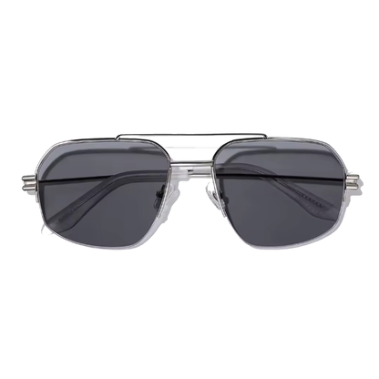Bold Black 56mm Aviator Sunglasses | Black