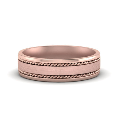 Braided Mens Wedding Ring