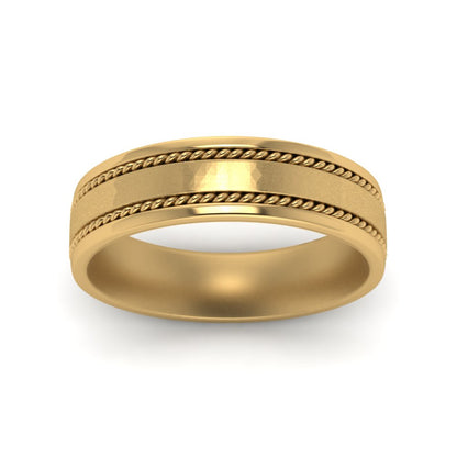 Braided Mens Wedding Ring
