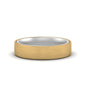 Brushed 2 Tone Mens Wedding Ring