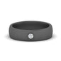 Brushed Mens Solitaire Promise Band