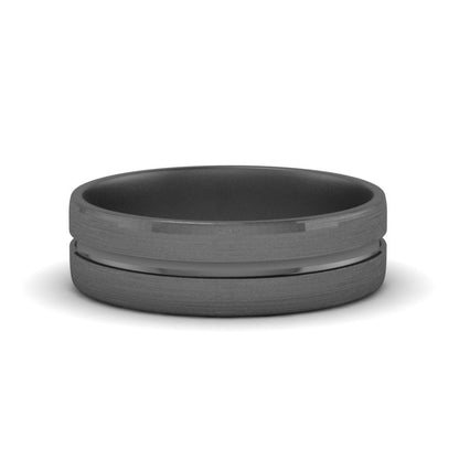 Brushed Mens Wedding Band