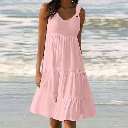 Casual Elegant Stitching Dress Women