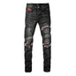 Fashionable Mens Washed Distressed Ripped Jeans