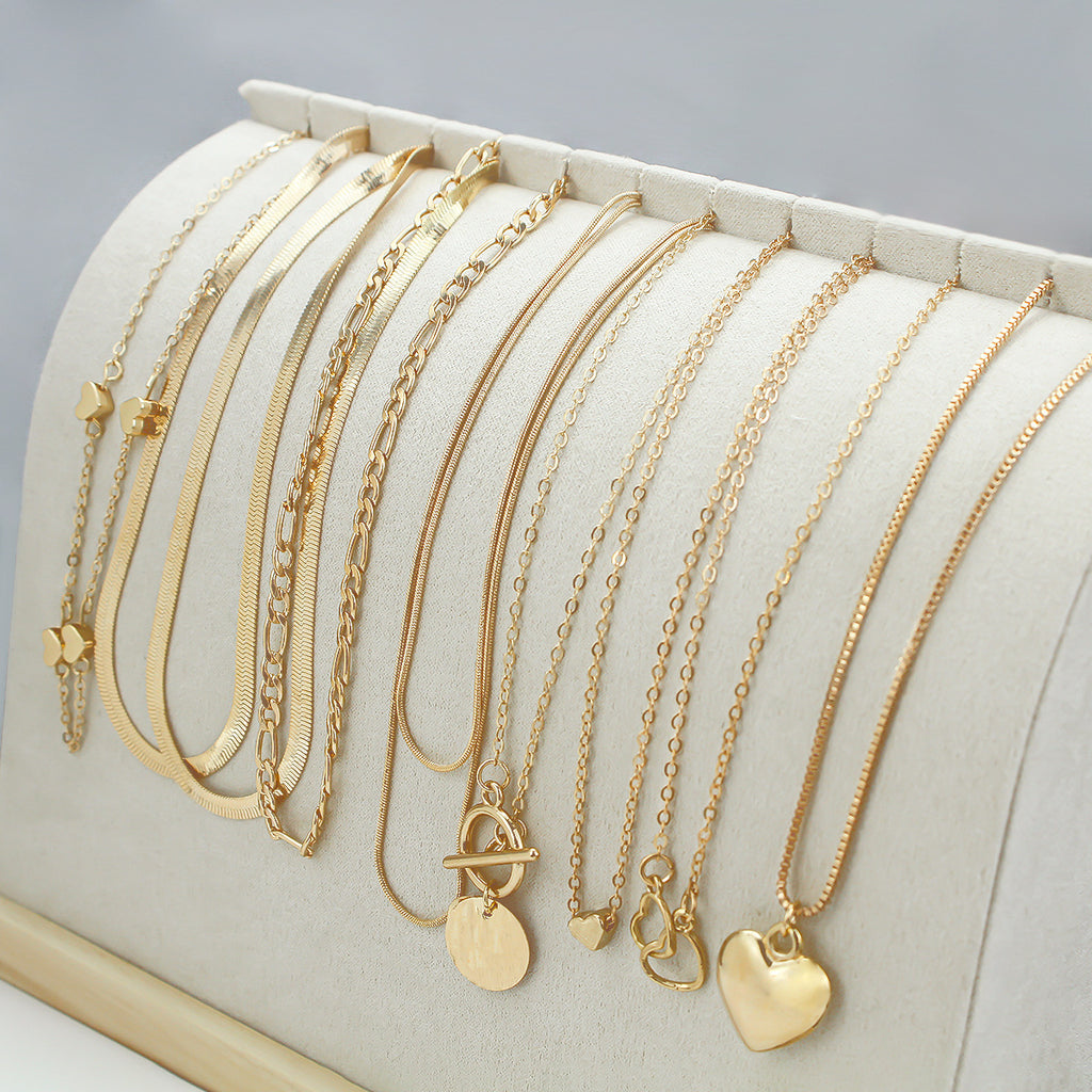 Fashion All-match Jewelry Ornament 10 Pieces Women's Necklace Suit