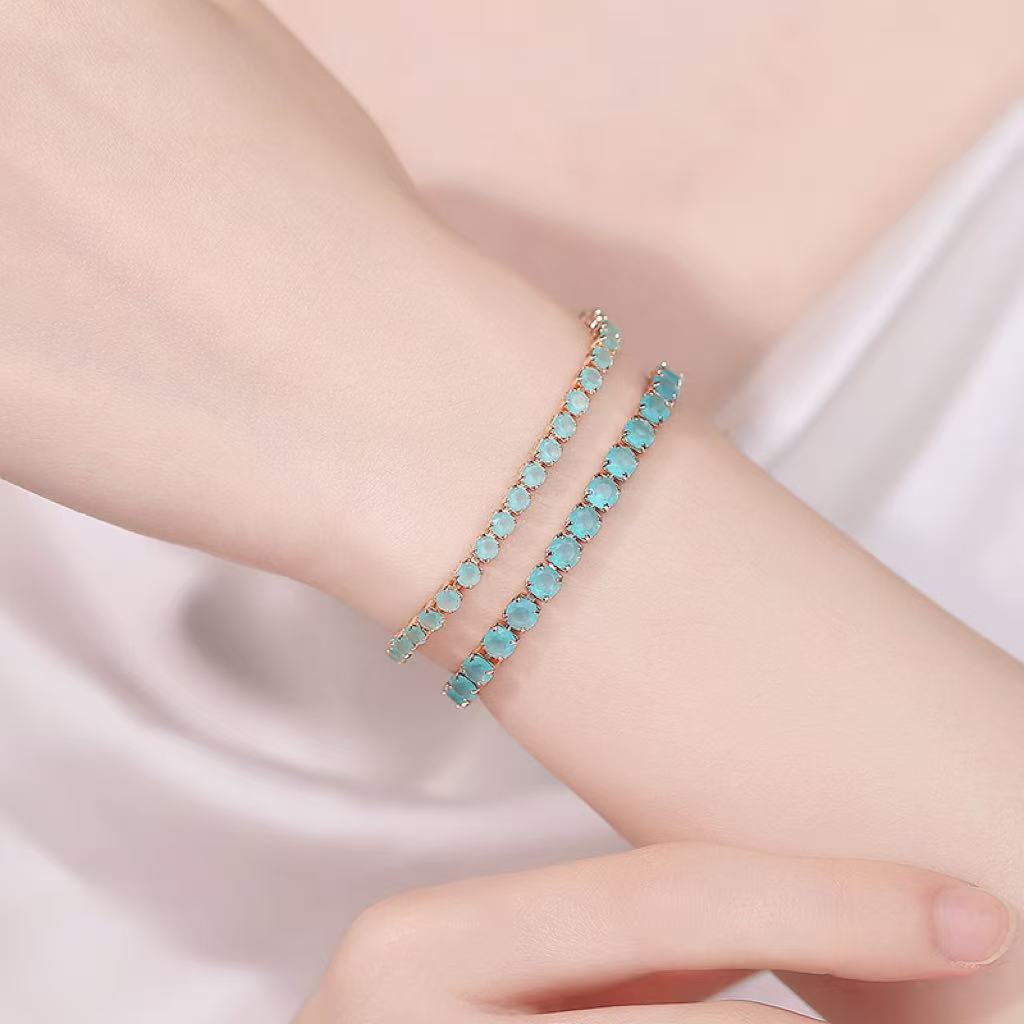 Minimalist Exquisite Versatile And Subtly Luxurious Haze-green Bracelet
