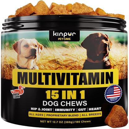 15 in 1 Dog Multivitamin Supplements Immunity Digestion Joint and Heart Health