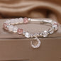 Natural Strawberry Quartz Bracelet Women's Special Interest Light Luxury
