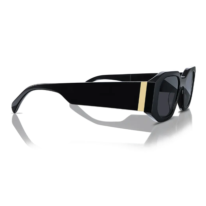 Caroline 51mm Rectangle Sunglasses | Black