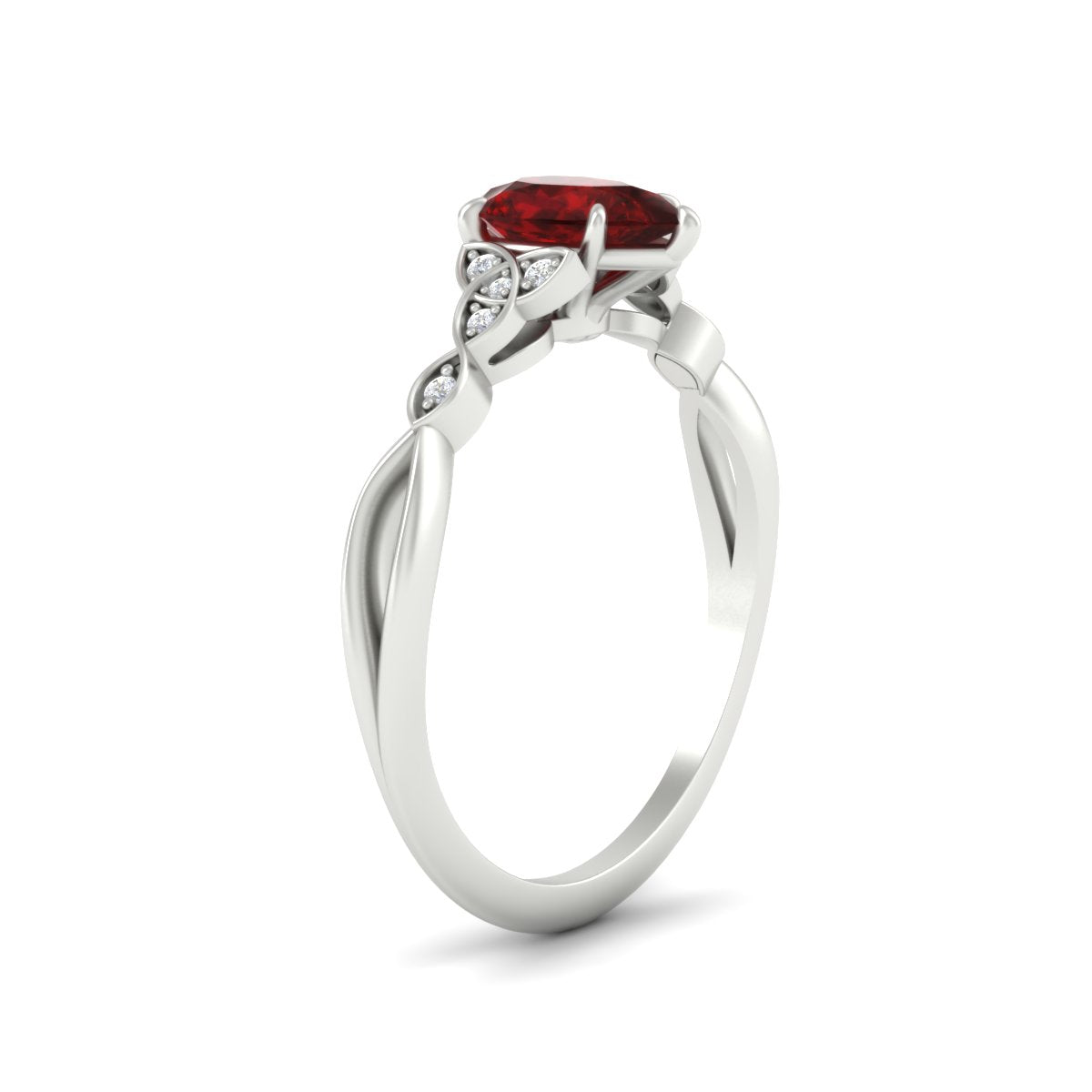 Celtic Knot Pear Shaped Colored Ring