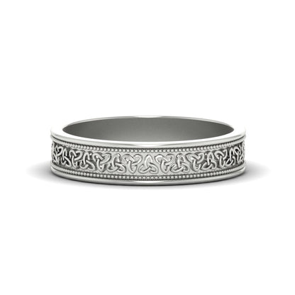 Celtic Mens Gold Band Rings