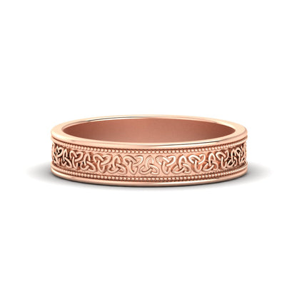 Celtic Mens Gold Band Rings