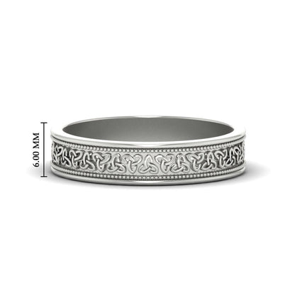 Celtic Mens Gold Band Rings