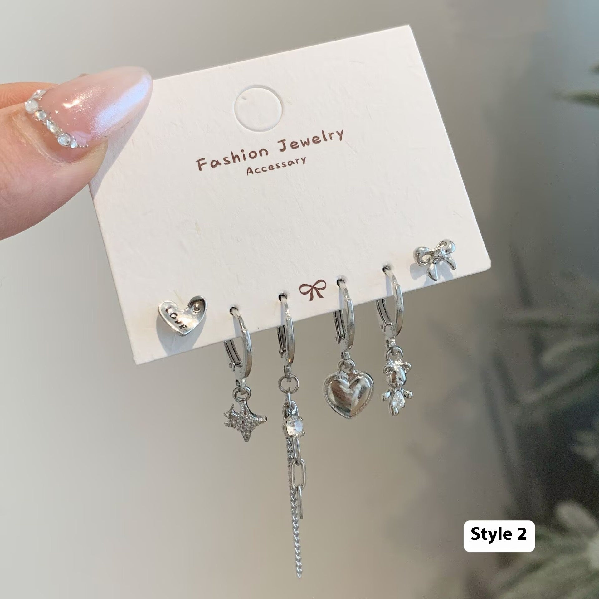 Minimalist Personality Love Butterfly Ear Clip Suit Female