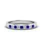 Channel 9 Stone Mens Wedding Ring