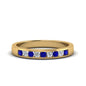Channel 9 Stone Mens Wedding Ring
