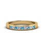 Channel 9 Stone Mens Wedding Ring
