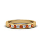 Channel 9 Stone Mens Wedding Ring