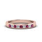 Channel 9 Stone Mens Wedding Ring