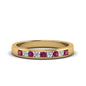 Channel 9 Stone Mens Wedding Ring