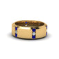 Channel Set 3 Stone Mens Anniversary Ring