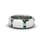 Channel Set 3 Stone Mens Anniversary Ring