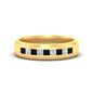Mens Channel Set Square Wedding Ring