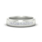 Mens Channel Set Square Wedding Ring