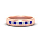 Mens Channel Set Square Wedding Ring