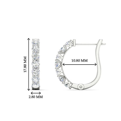 Modern Huggie Hoop Earrings