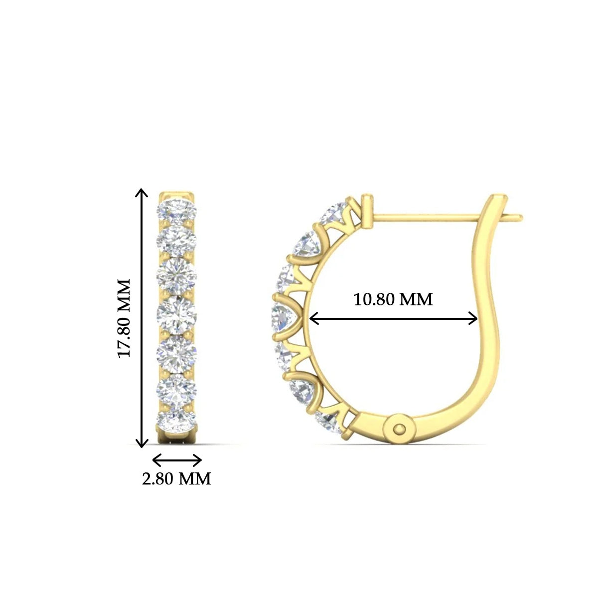 Modern Huggie Hoop Earrings